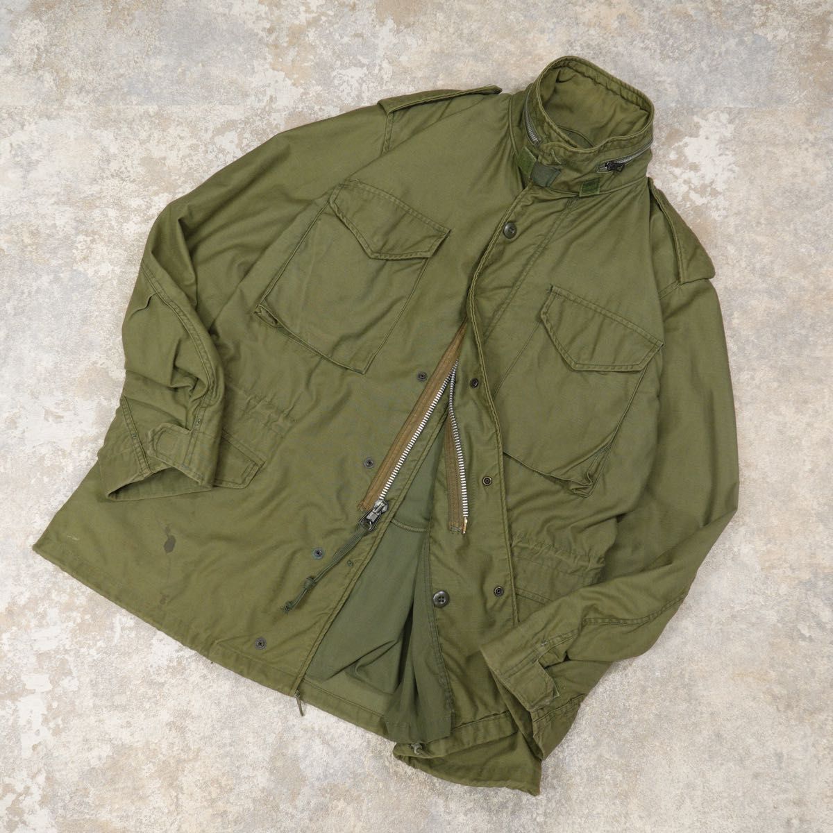 U S Army 70s M-65 フィールドジャケット 2nd アルミジッパー M-R
