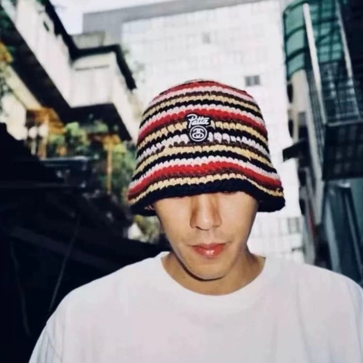Stussy Patta Striped Knit Bucket Hat Supreme Crusher ハット