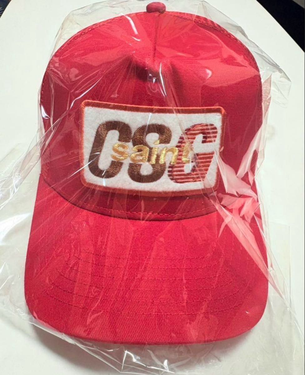 黒夢 × SAINT Mxxxxxx Mesh Cap Red コラボ キャップ セントマイケル