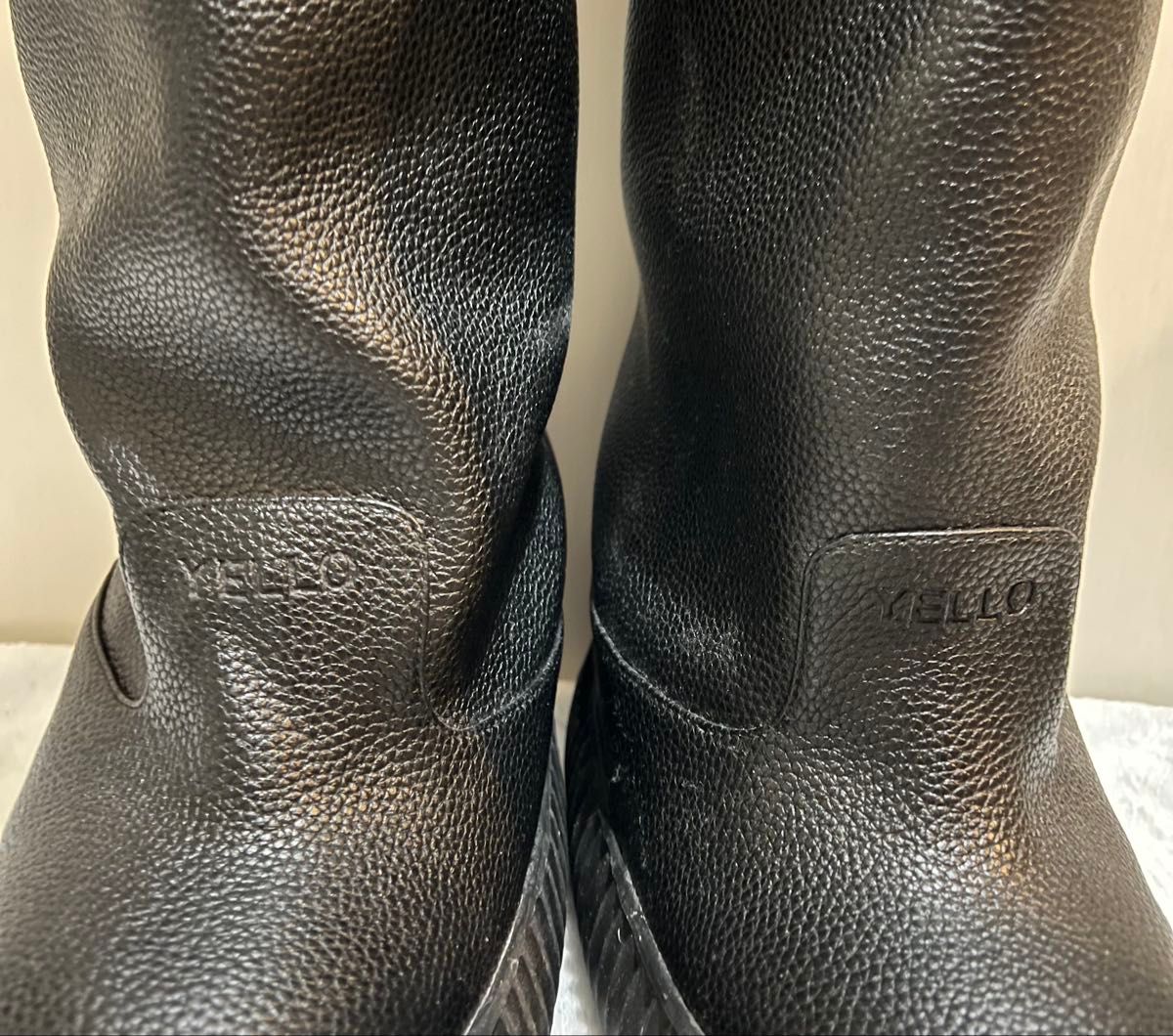 YELLOロングブーツFLAT TIRE LONG BOOTS ブラック L｜Yahoo!フリマ（旧
