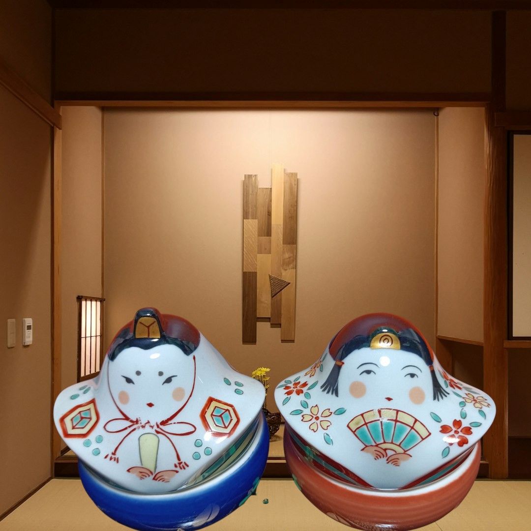 有田焼 幸楽窯 ／雛人形陶器製／薬味入れ／珍味入れ／お菓子入／小物入