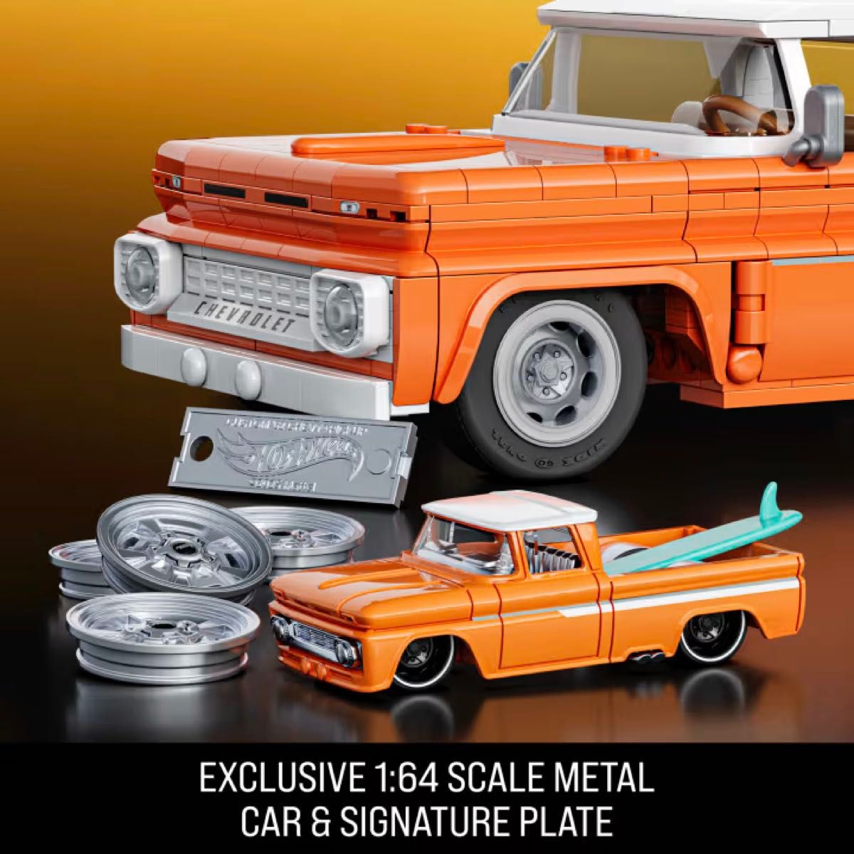 ホットウィール ブリックショップ Hot Wheels CUSTOM '62 CHEVY PICKUP