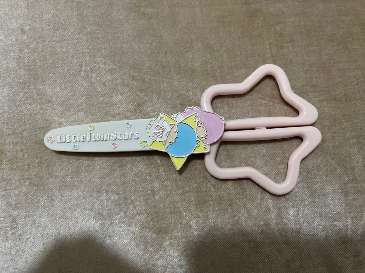 リトルツインスターズ はさみ ピンク サンリオ キキララ ハサミ 昭和