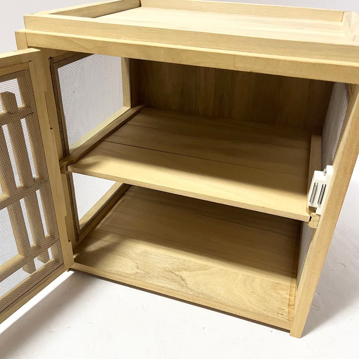 蠅帳 網戸棚 昭和レトロ 食器棚 あみ戸棚 桐製 蝿帳 2｜Yahoo!フリマ