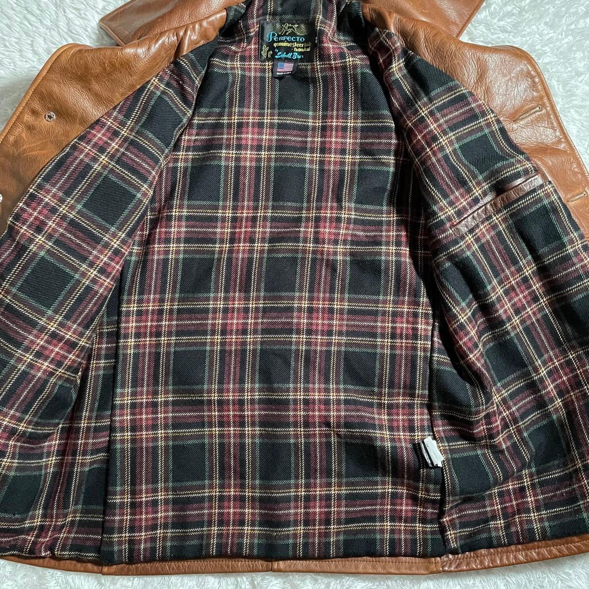 schott ショット カーコート レザージャケット usa製 533us 42｜Yahoo