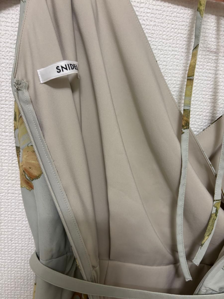 スナイデル ペイントフラワープリントワンピース 25SS ミント サイズ0