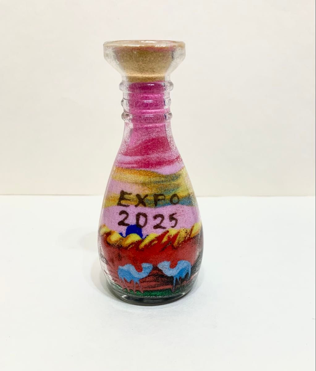 万博 ヨルダン 砂アート サンドアート 大阪関西万博 万博限定文字入り