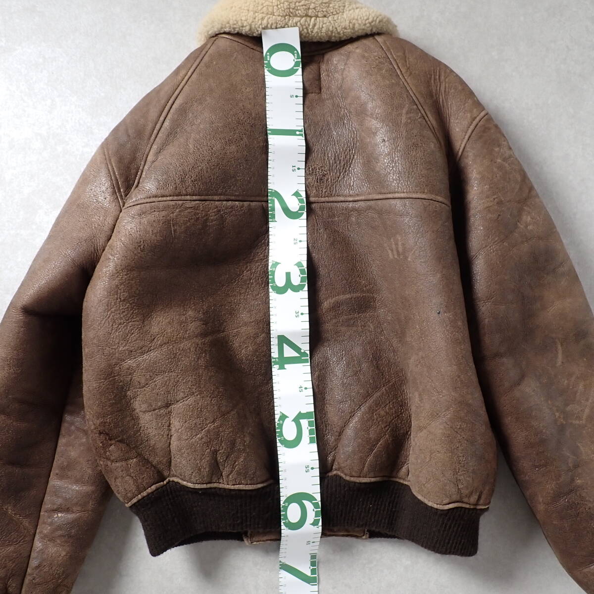 size42】 schott ショット B-6 ムートン フライトジャケット レザー