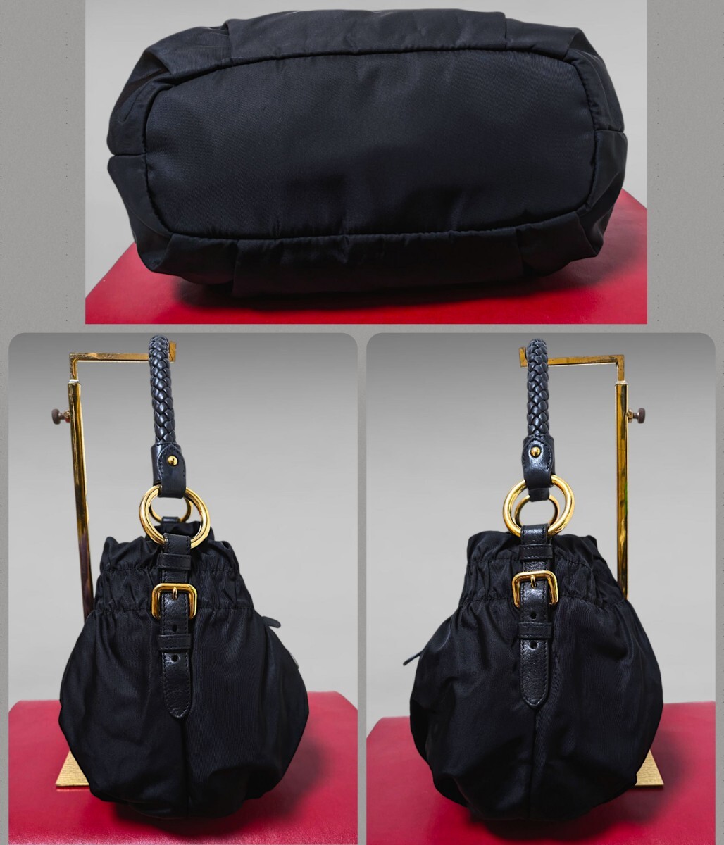 極美品 PRADA ショルダーバッグ トートバッグ 肩掛け ハンドバッグ