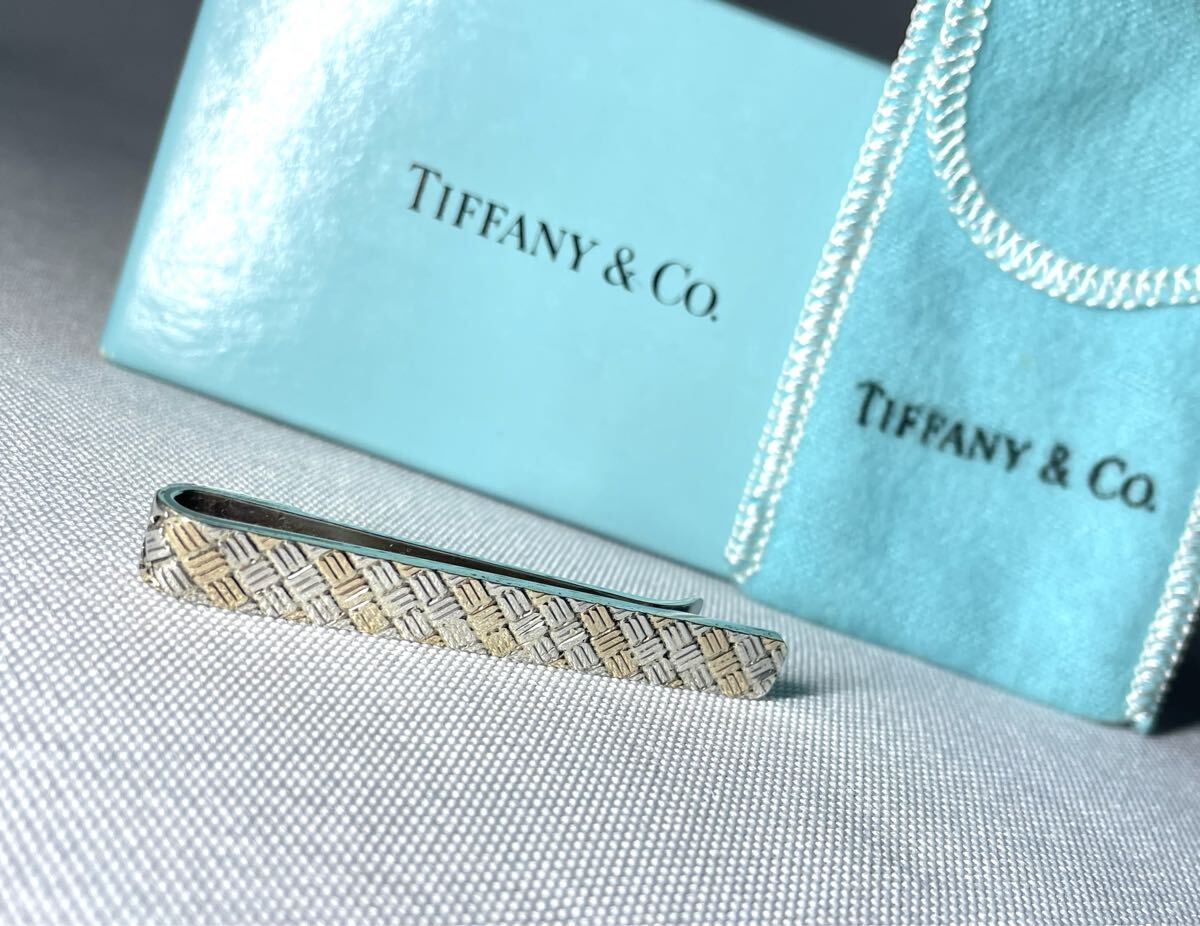 即決美品 Tiffany ティファニー 14Kゴールド & スターリングシルバー