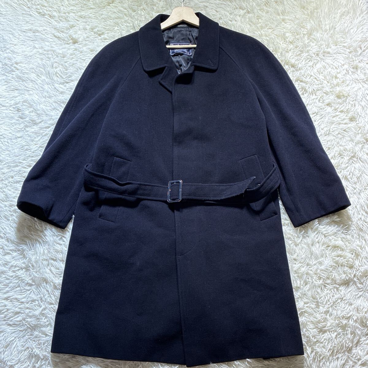 Burberrys バーバリーズ ロングコート L コート 紺 ネイビー 301