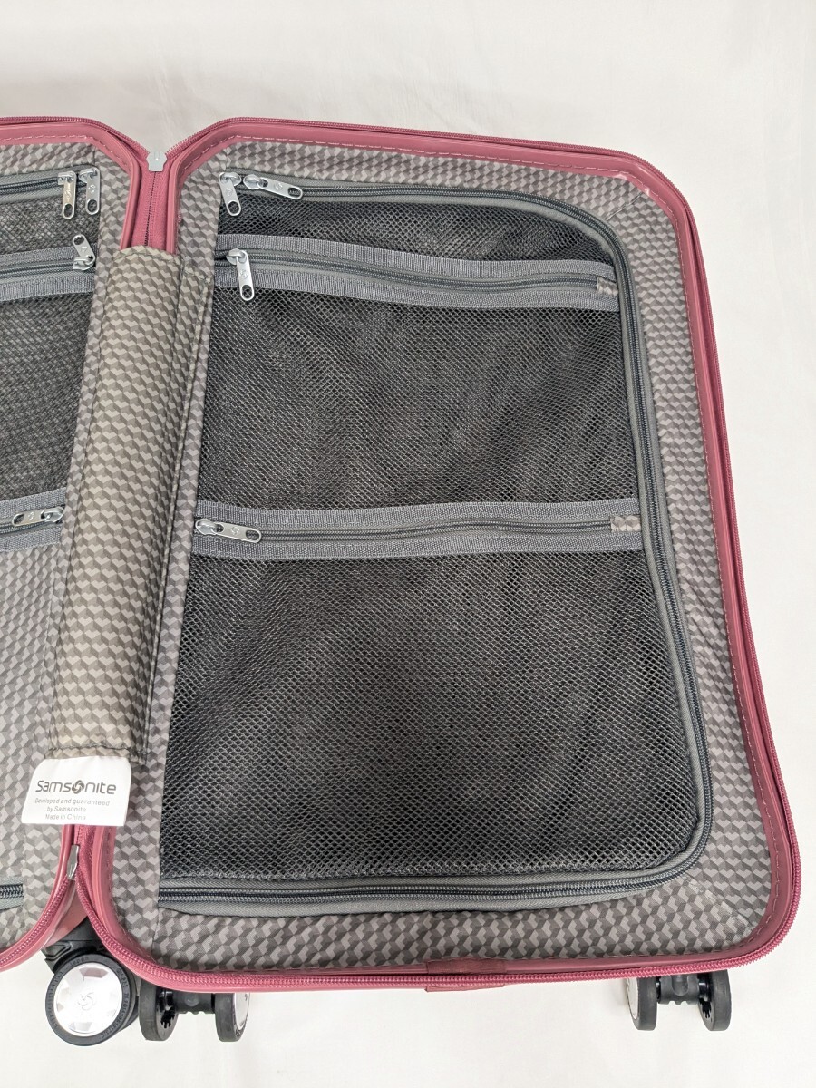 サムソナイト Samsonite ポリゴン スピナー ピンク 55/20 37L SPINNER