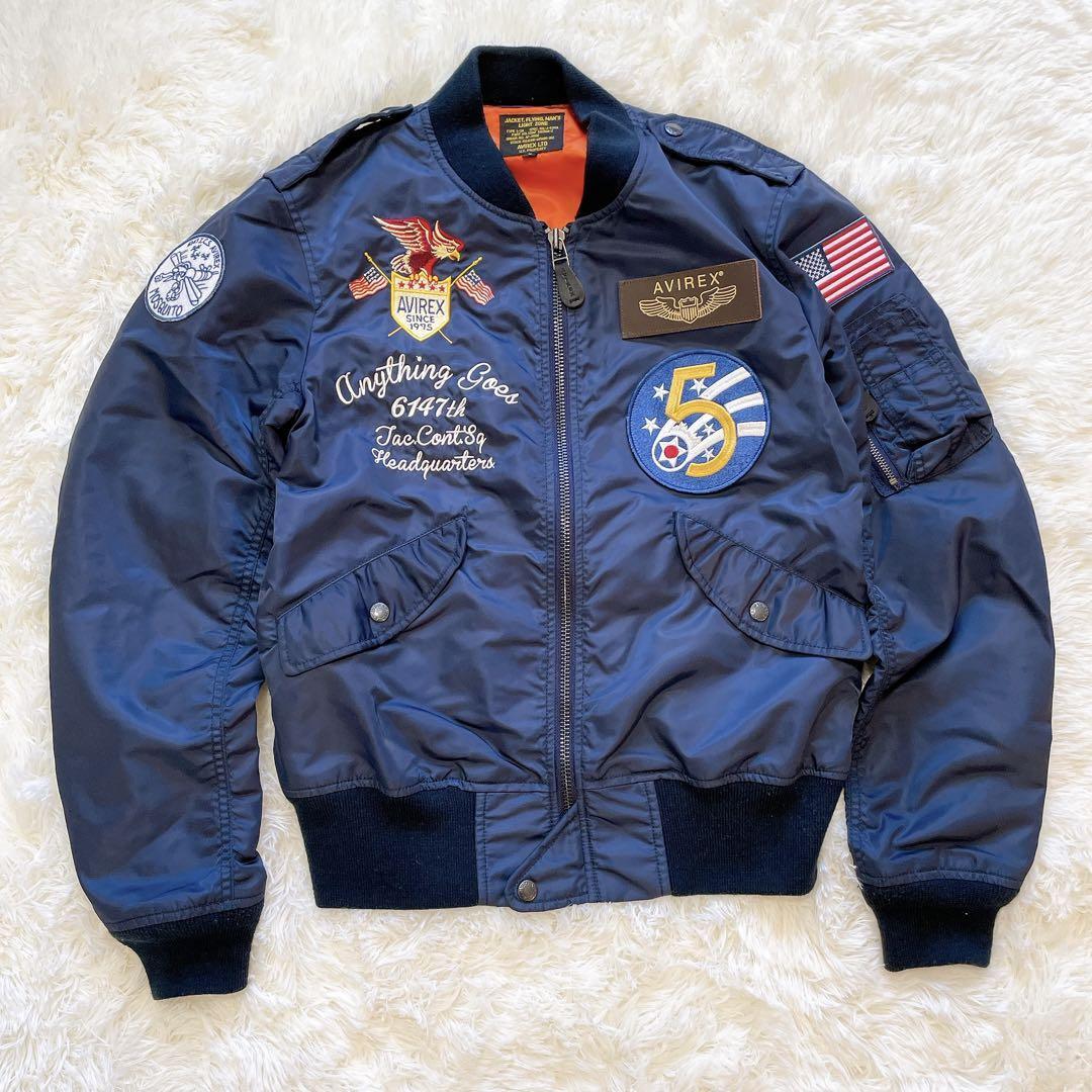 AVIREX アヴィレックス MA-1 L-2 フライトジャケット 5th AIR FORCE