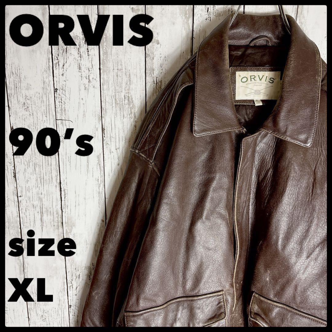 ORVIS A-2 ラムレザージャケット 90s 短丈 ヴィンテージ古着｜Yahoo