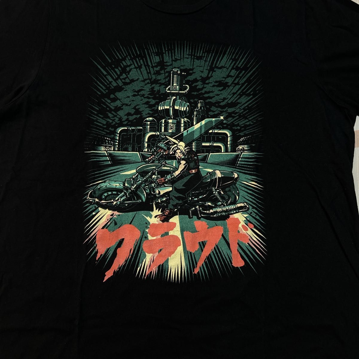 ファイナルファンタジー クラウド Tシャツ 黒 Lサイズ FF7 FINAL