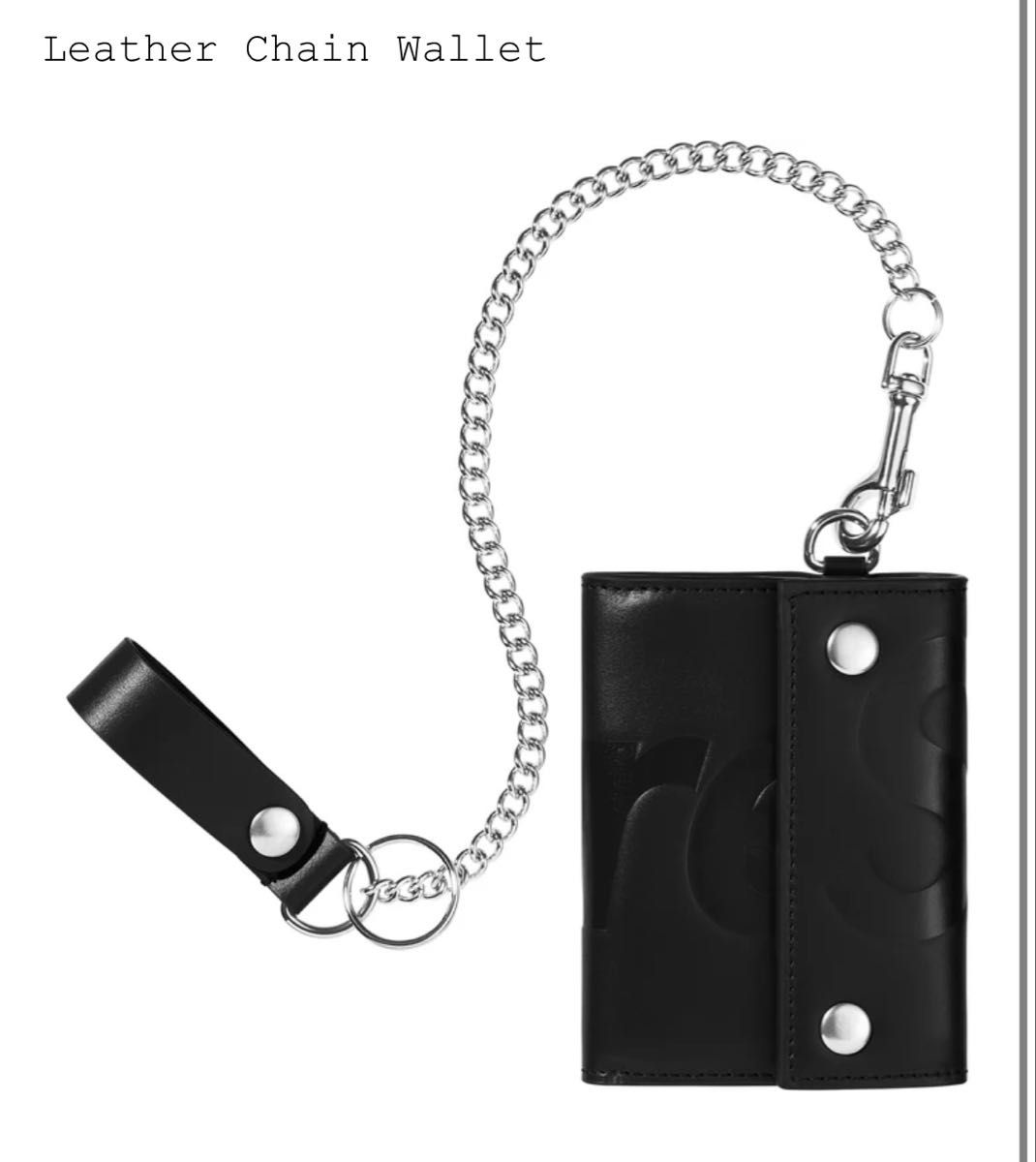 supreme Leather Chain Wallet black シュプリーム ウォレット