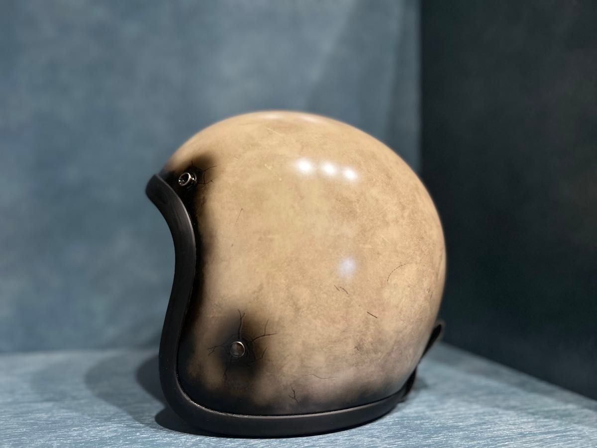 500tx type ジェットヘルメット 新品 エイジング加工 ハーレー