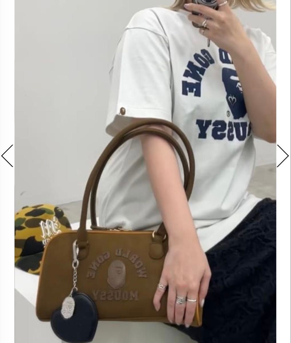MOUSSY A BATHING APEコラボ BP/MS BOSTON バッグ ショルダーバッグ