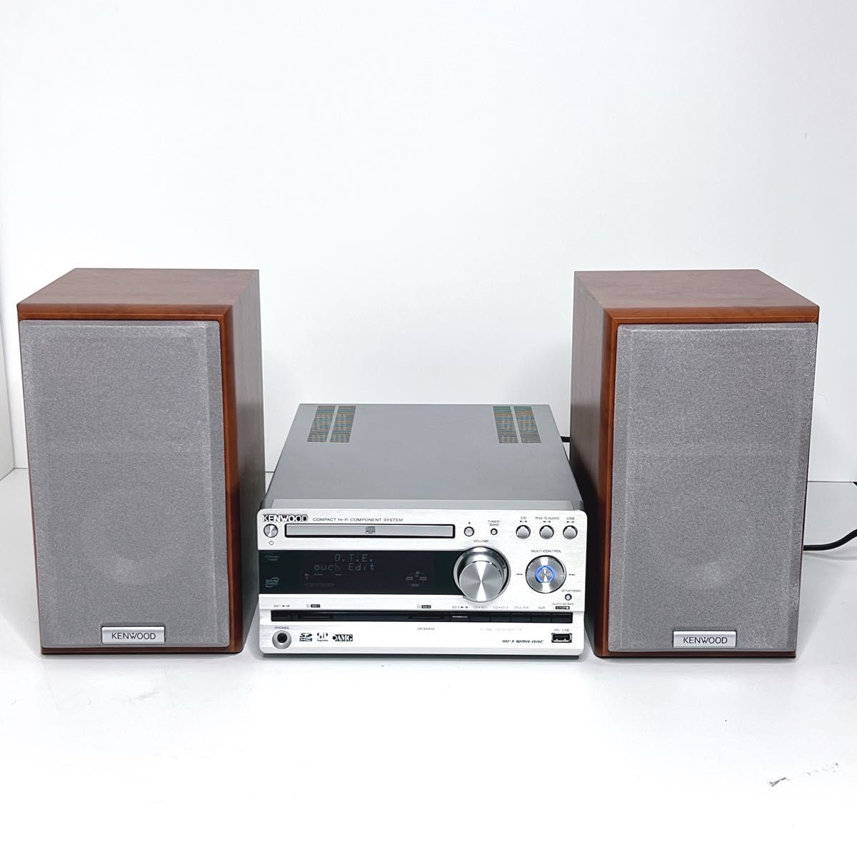 美品】KENWOOD RD-UDE77 ミニコンボ CD USB SD MP3リモコン付き コンポ