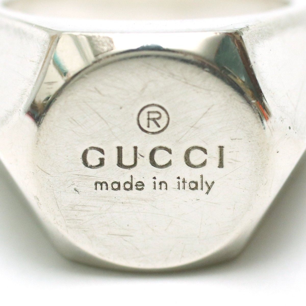 グッチ GUCCI ヘキサゴン スタンプロゴ スターリングシルバー SV925 16