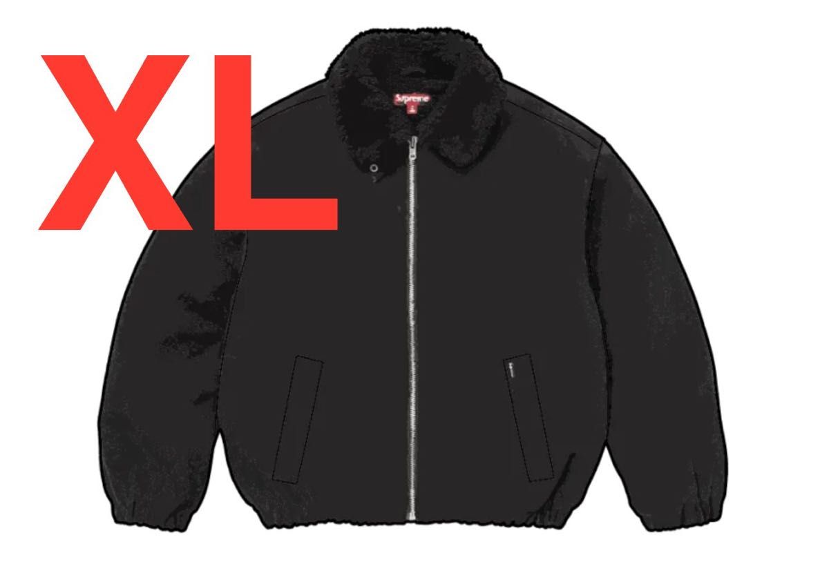 Supreme Faux Shearling Lined Bomber Jacket 