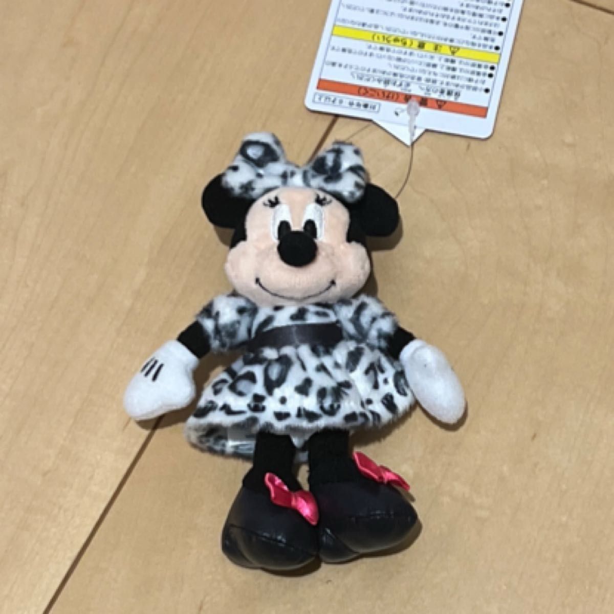 ディズニー ミニーちゃん 豹柄 ヒョウ柄 レオパード ぬいぐるみキー