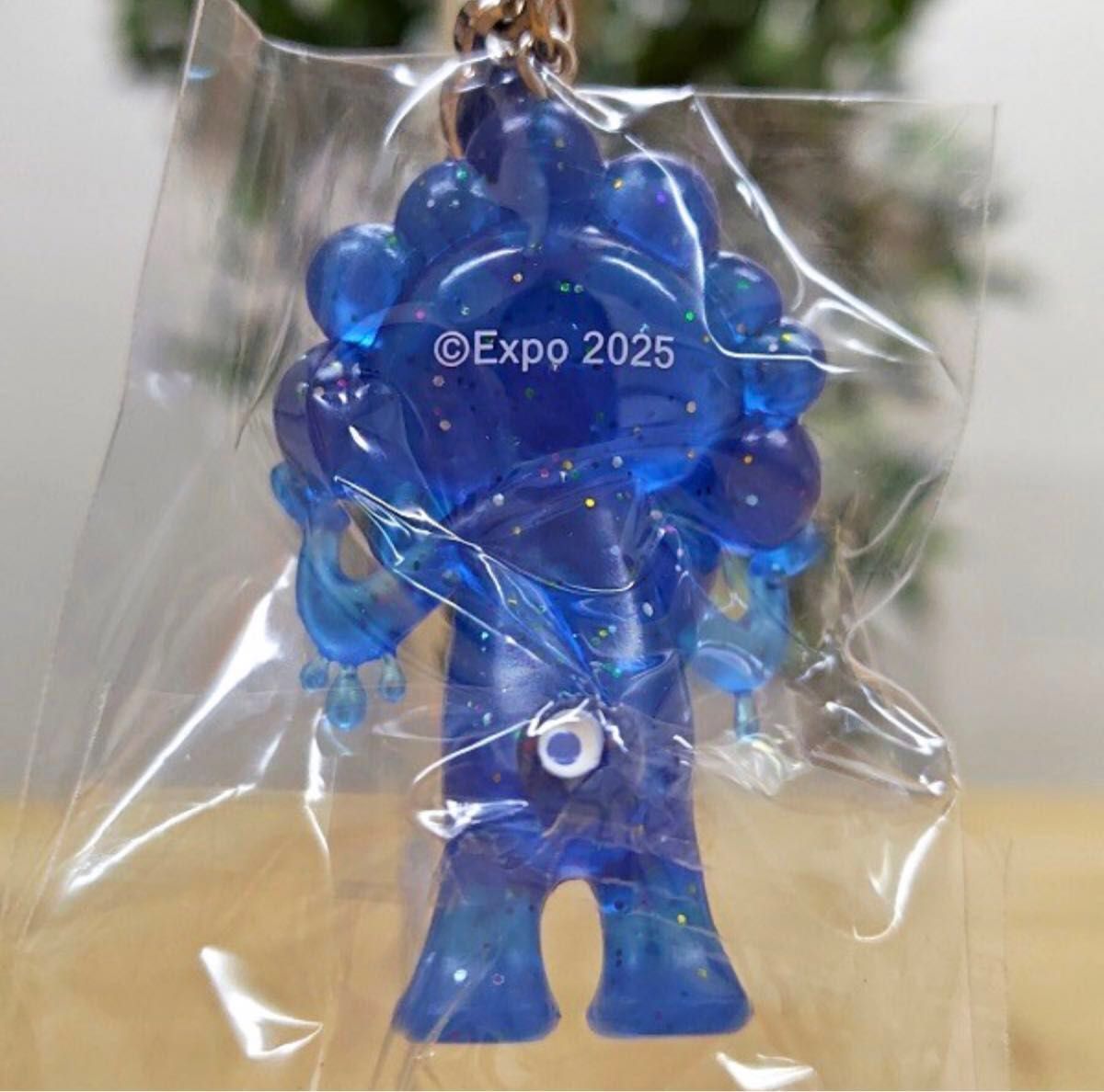 EXPO2025 グリッター ミャクミャク 立体 PVC キーホルダー メタル