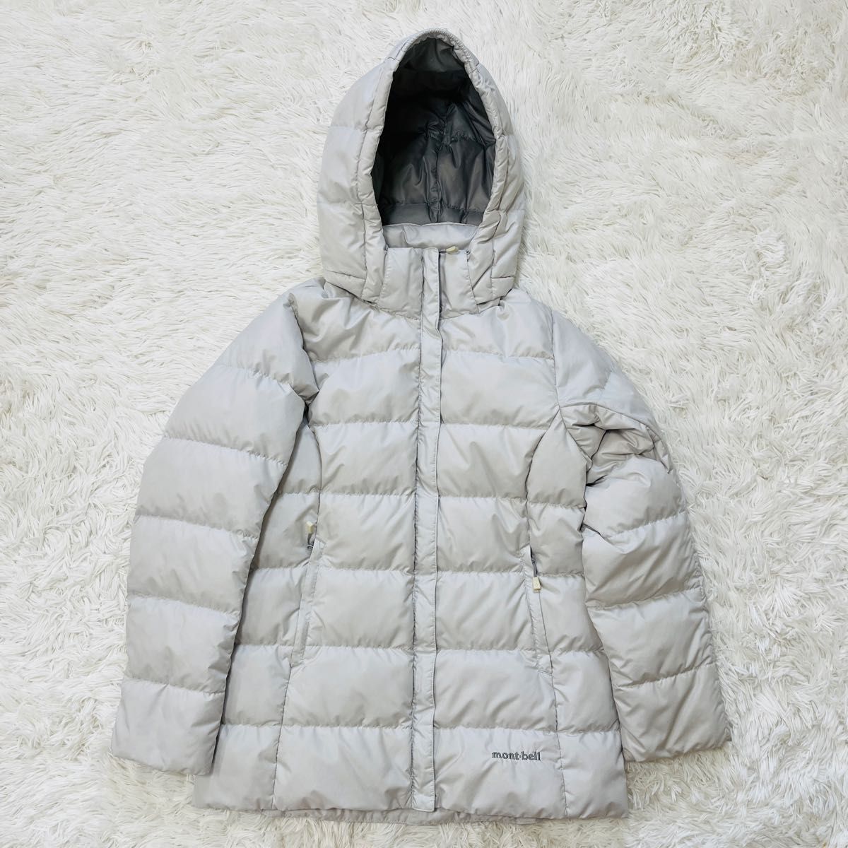 mont-bell モンベル トラベルダウンパーカ レディース M ライトグレー