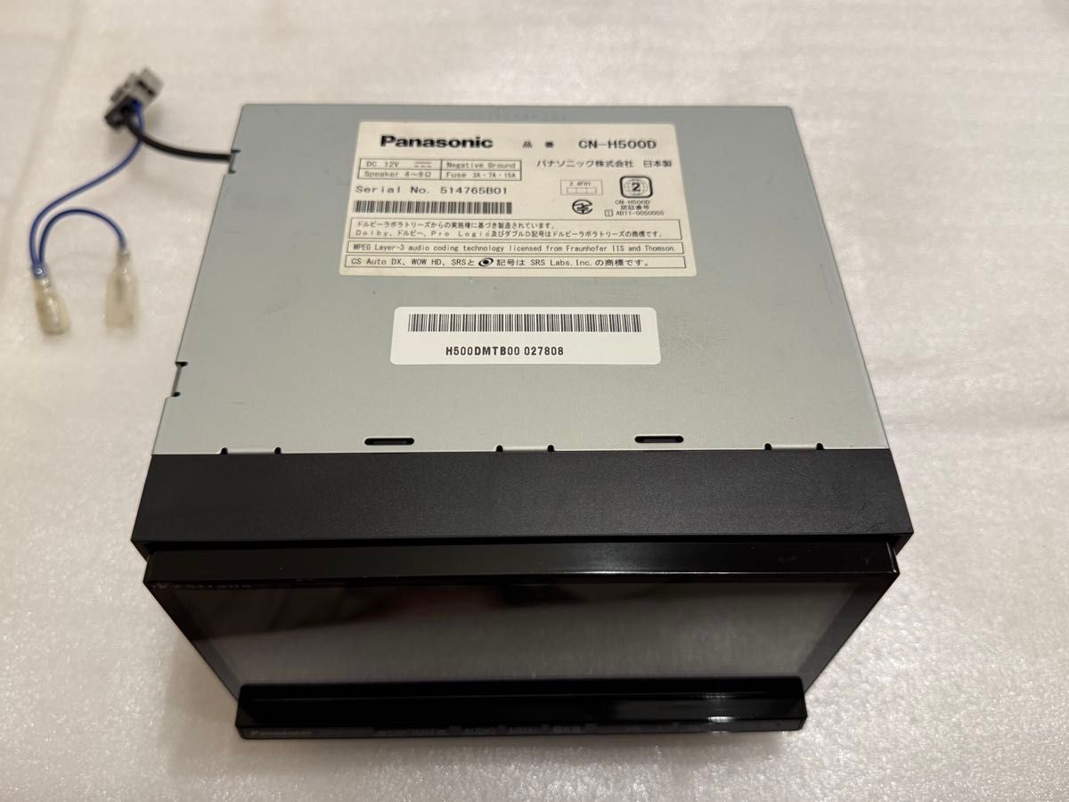 パナソニック ストラーダ CN-H500D HDDナビ 地デジ DVD CD SD
