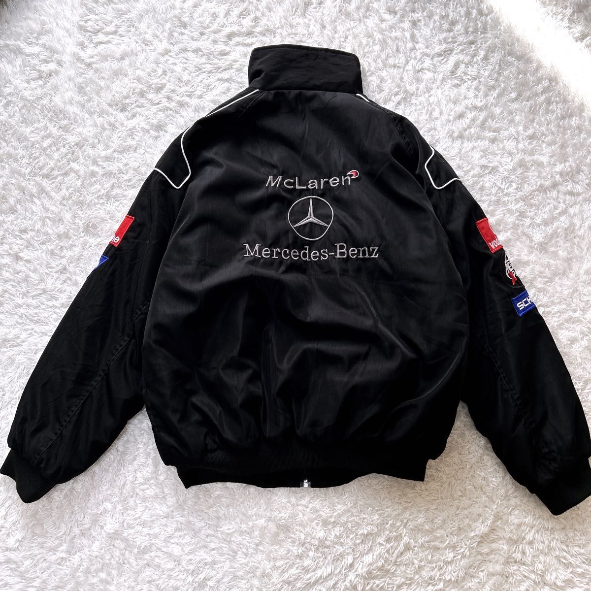 激レア】 Mercedes Benz 企業ロゴ レーシングジャケット ビックサイズ