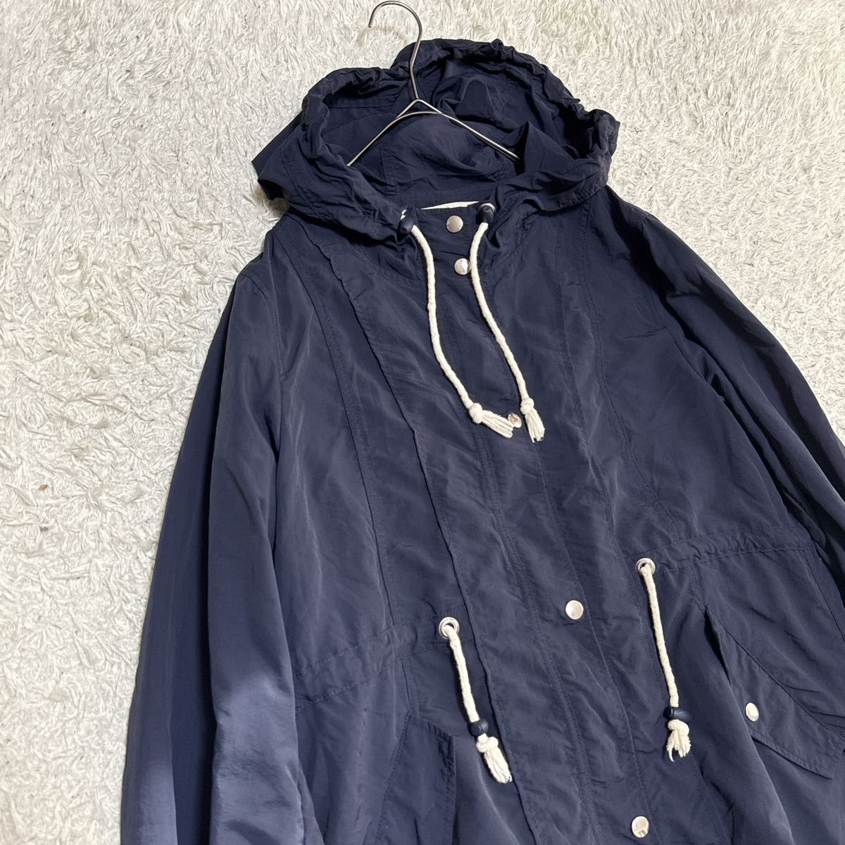 大きいサイズ】アズノウアズオオラカ ナイロン モッズコート 15号