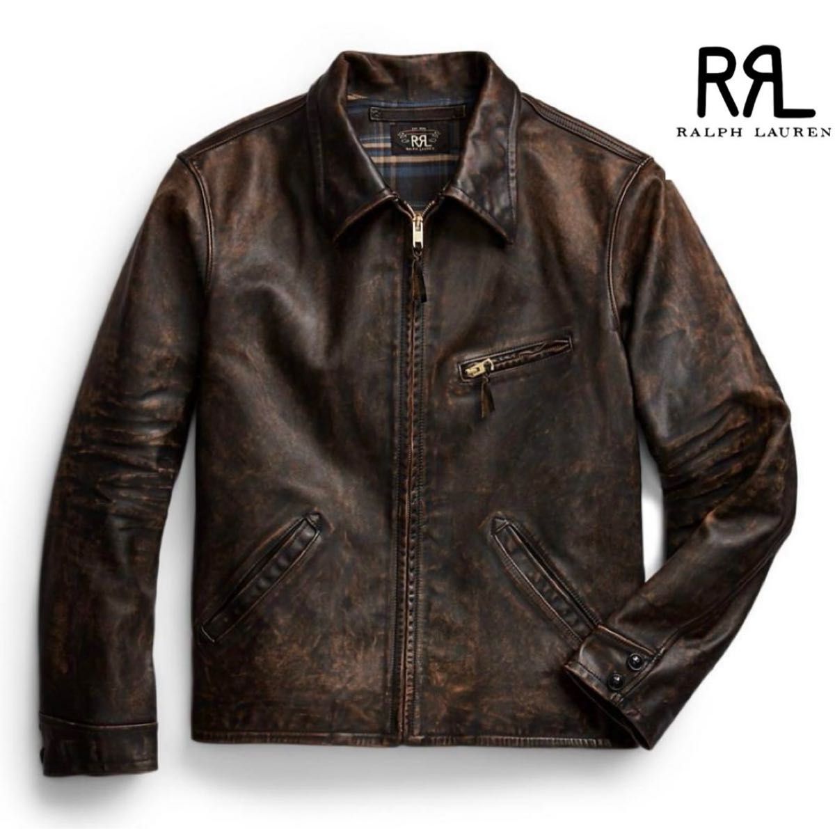 新品未使用品 RRL レザージャケット ポロラルフローレン ダブルアール