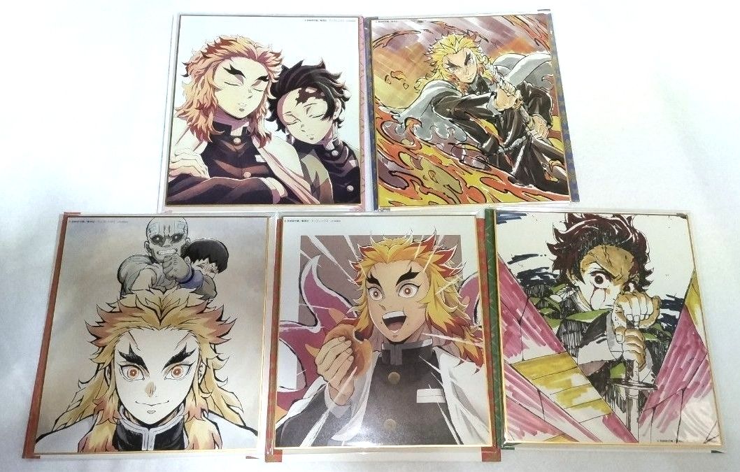鬼滅の刃 全集中展 無限列車編・遊郭編 スタッフ全集中複製ミニ色紙