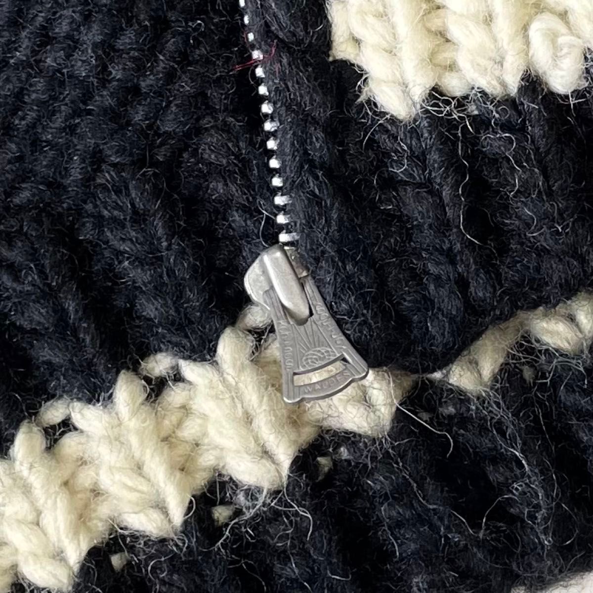 vanson カウチン ニット ジップアップ ジャケット ビッグサイズ 2XL