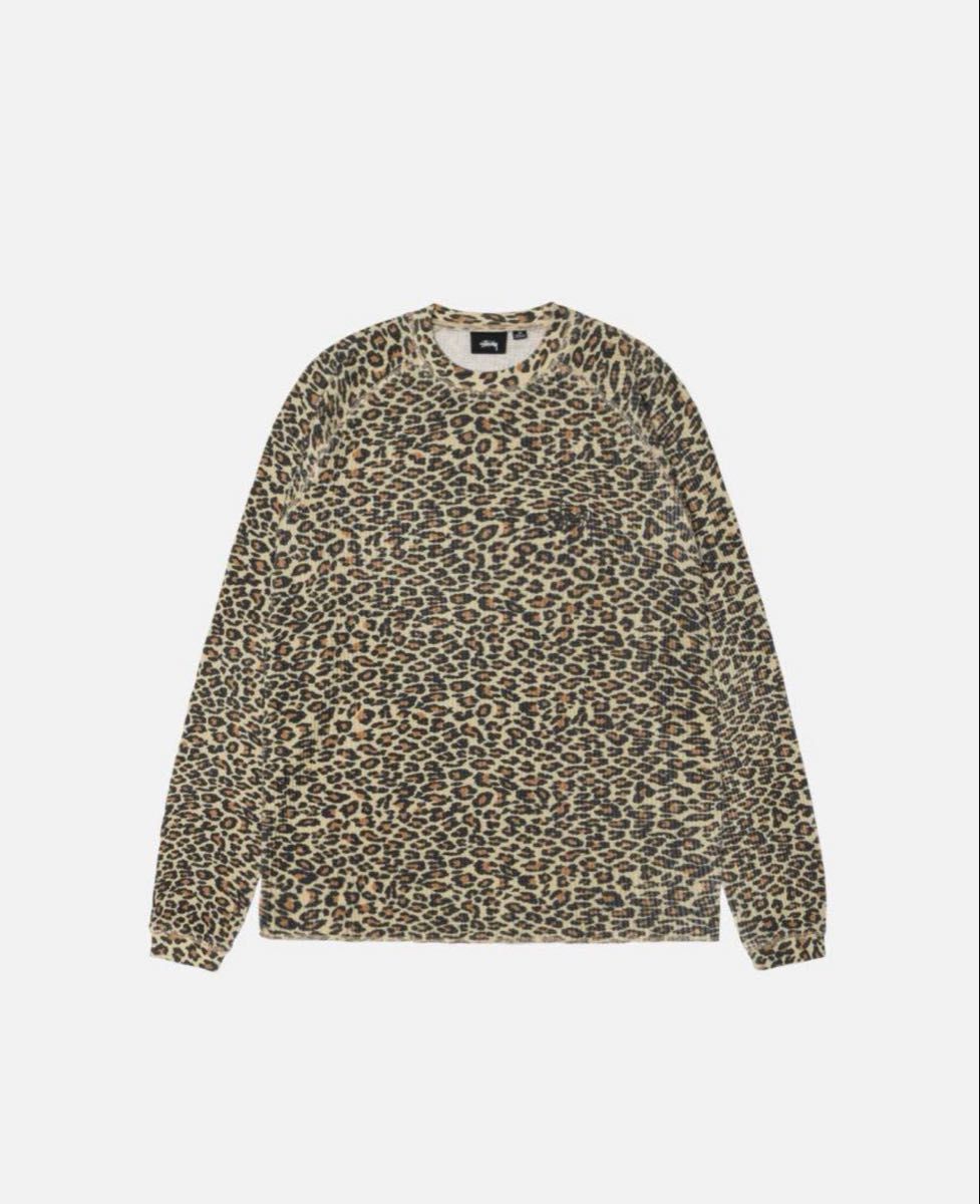 STUSSY BASIC THERMAL LEOPARD サーマル ヒョウ柄 Lサイズ｜Yahoo