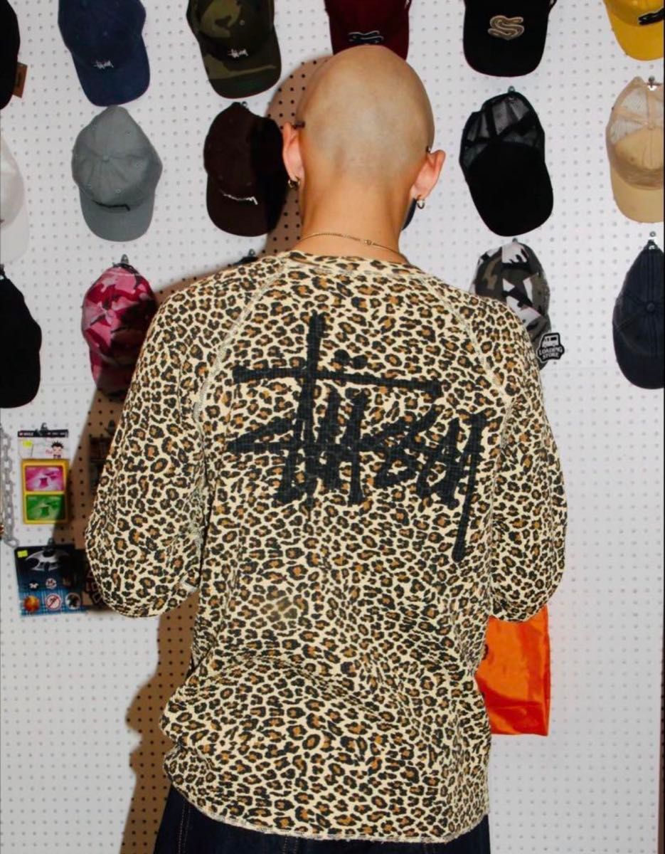 STUSSY BASIC THERMAL LEOPARD サーマル ヒョウ柄 Lサイズ｜Yahoo