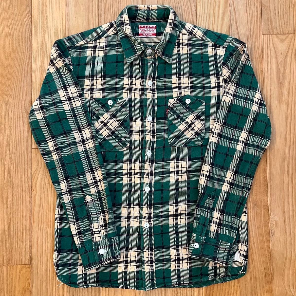 LEVI'S リーバイス ヘビーネルシャツ グリーン 緑 木村拓哉 キムタク
