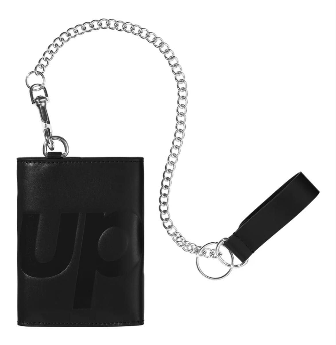 25FW supreme Leather Chain Wallet BLACK シュプリーム レザー