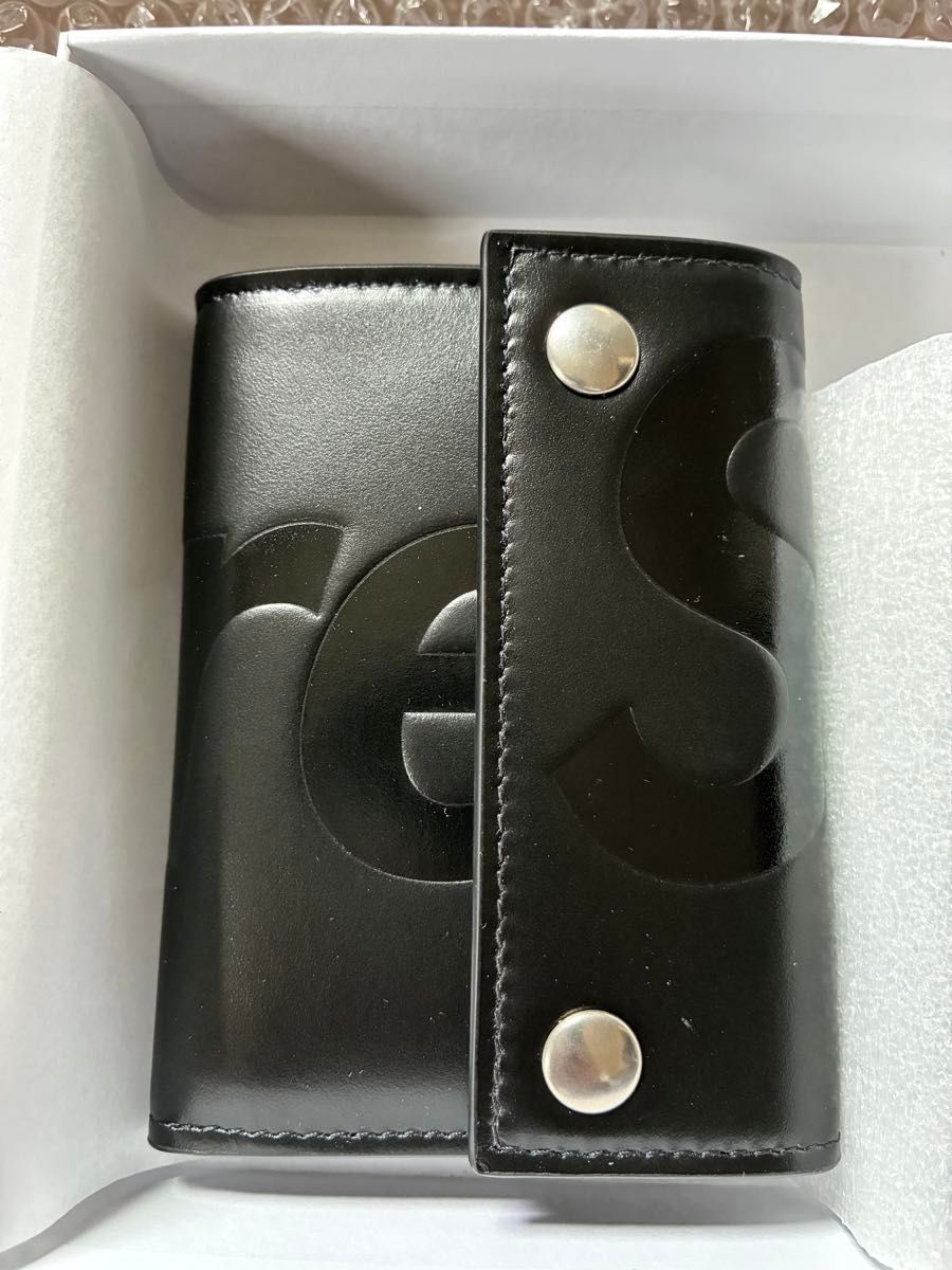 25FW supreme Leather Chain Wallet BLACK シュプリーム レザー