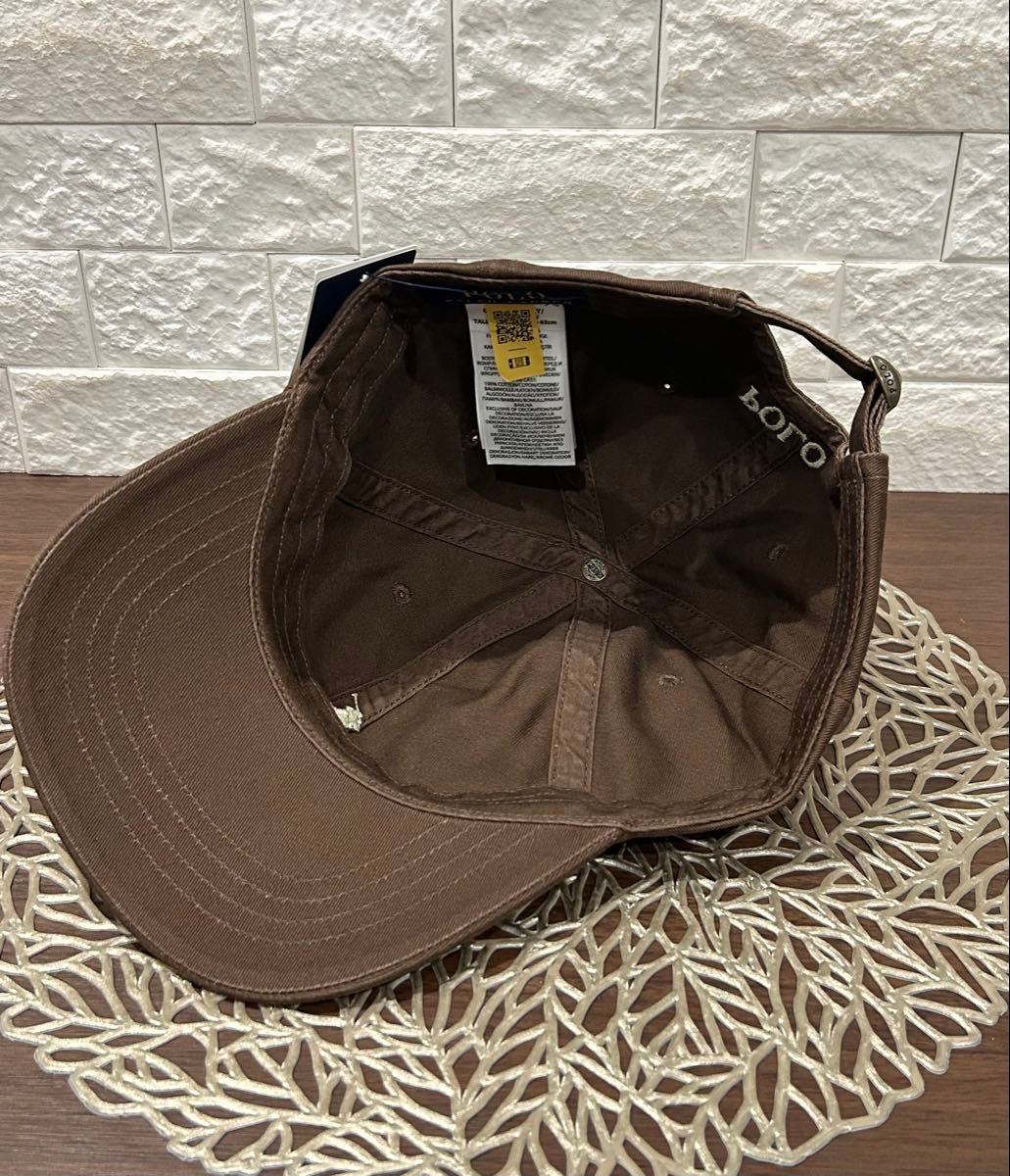 希少 《新品》ポロ ラルフ ローレン ブラウンキャップ POLO RALPH