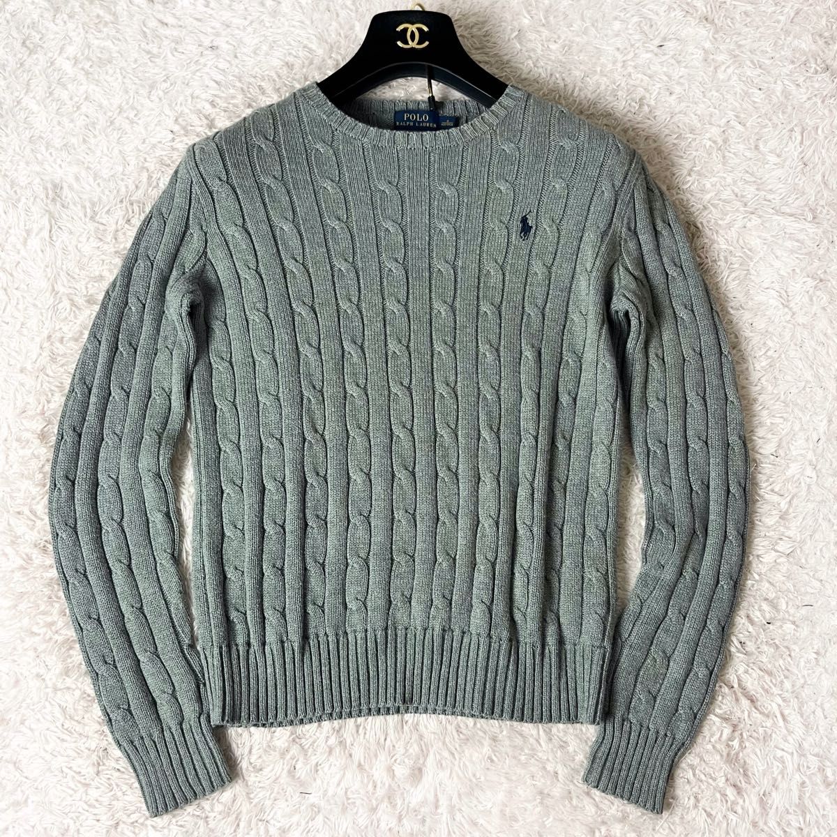 POLORALPHLAUREN ポロラルフローレン ケーブルニット セーター ロゴ