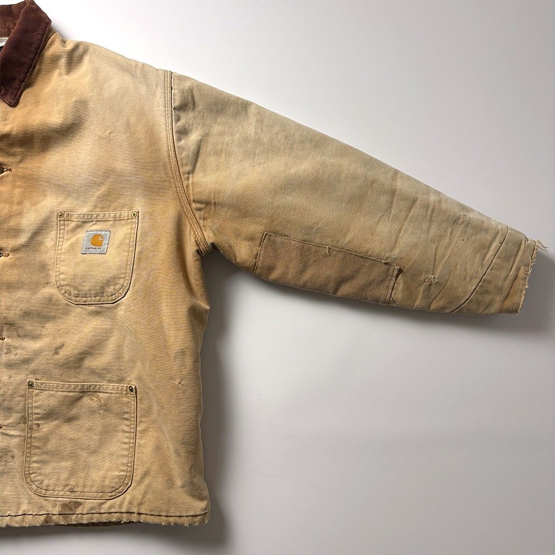 carhartt チョアコート XL カバーオール ブラウン 鬼フェード ボロ