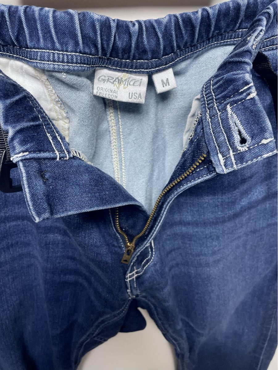 グラミチ リー コラボ デニムペインタークロップドパンツ M LEE