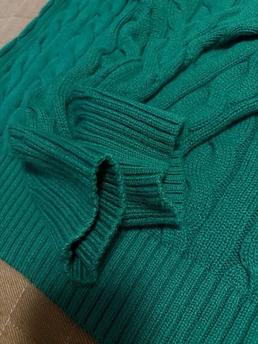 現行QR 美品ポロラルフローレン POLO RALPH LAUREN ケーブルセーター S