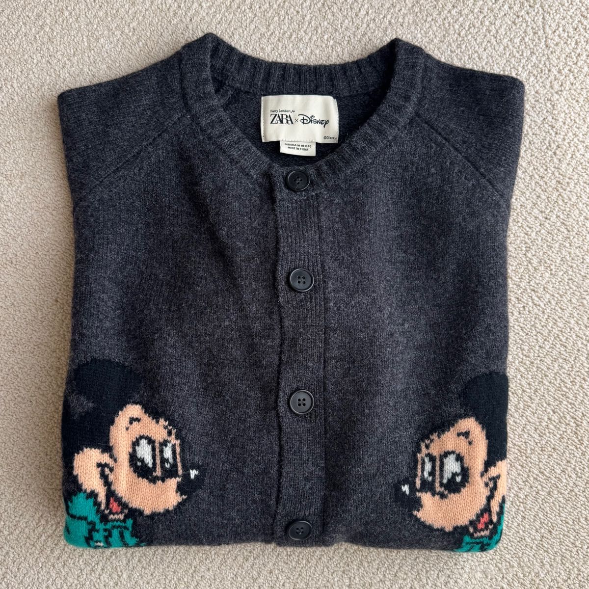 ZARA Disney ミッキーマウス カーディガン M｜Yahoo!フリマ（旧PayPay
