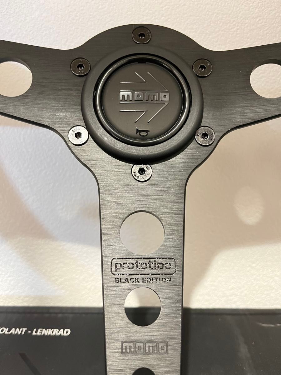 MOMO モモ ステアリング プロトティーポ PROTOTIPO BLACK EDITION 新品