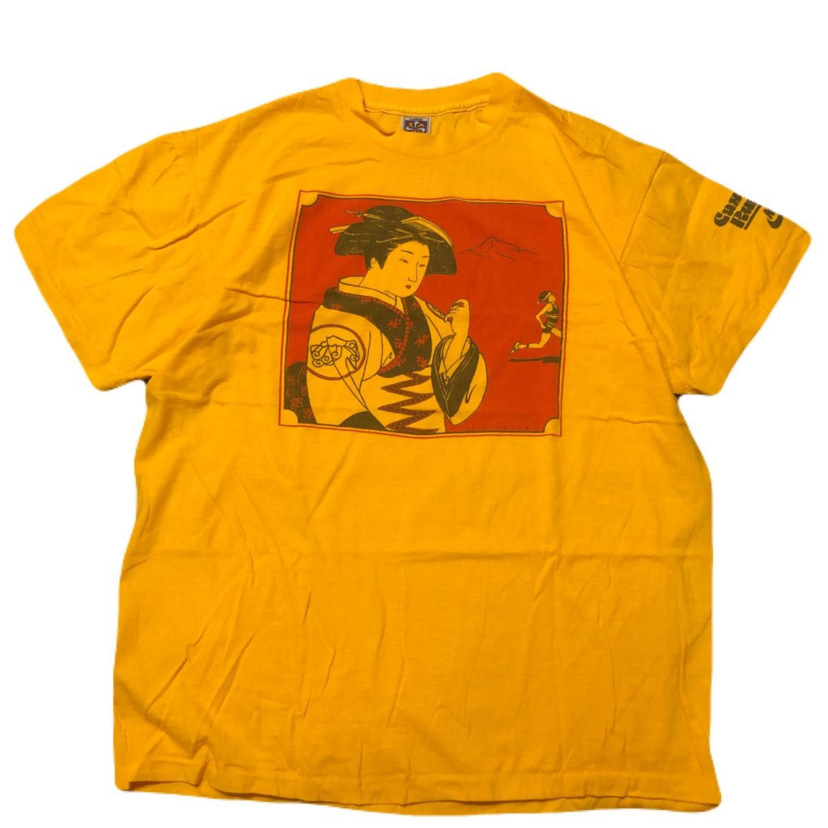 NIKE ナイキ 浮世絵 芸者 風車タグ 80s 復刻 Tシャツ L｜Yahoo!フリマ