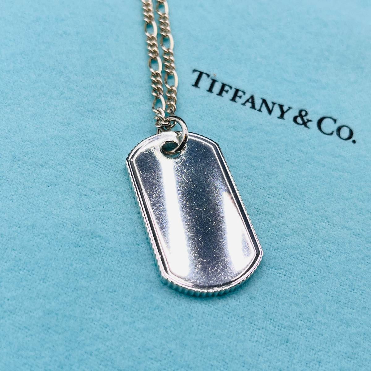 Tiffany&Co ティファニー ネックレス ドッグタグ コインエッジ ID