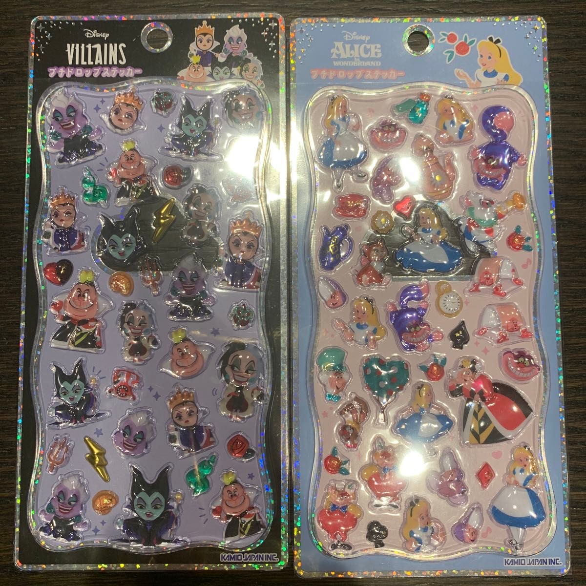 ディズニー ヴィランズ アリス プチドロップステッカー 未使用
