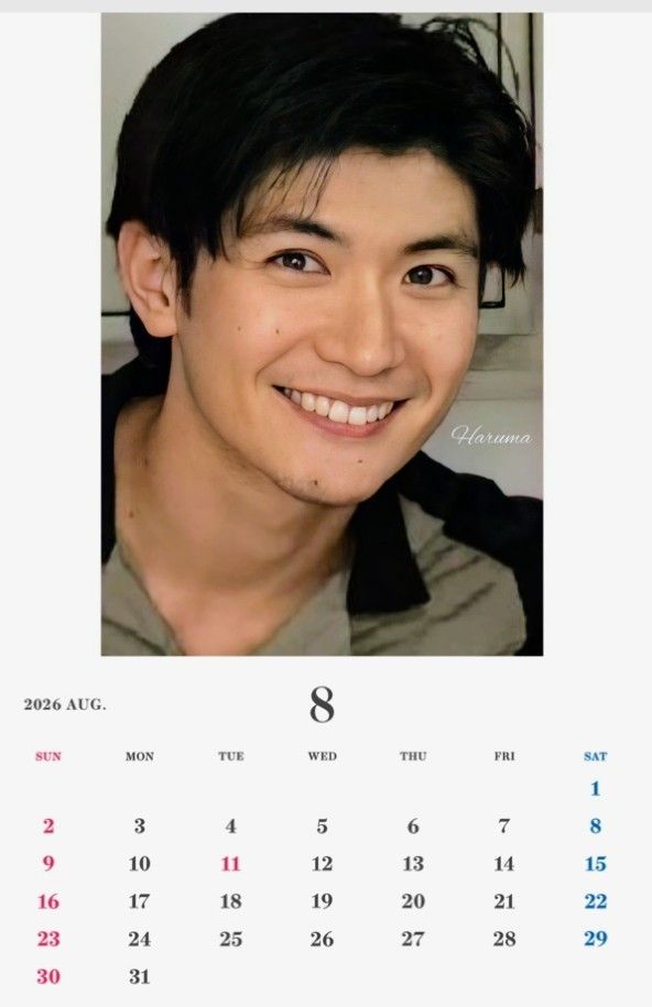 三浦春馬さんオリジナル卓上カレンダー2026/1～｜Yahoo!フリマ（旧